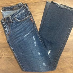 Silver (Alex) wide leg jeans, size 32/35